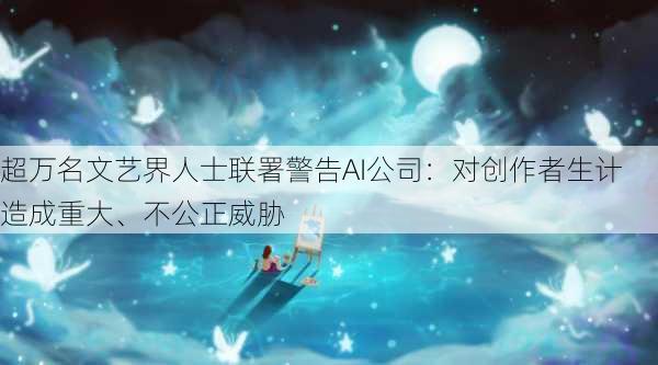 超万名文艺界人士联署警告AI公司：对创作者生计造成重大、不公正威胁