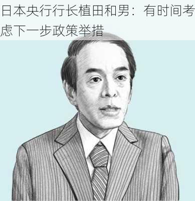 日本央行行长植田和男：有时间考虑下一步政策举措