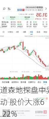 道森地探盘中异动 股价大涨6.22%