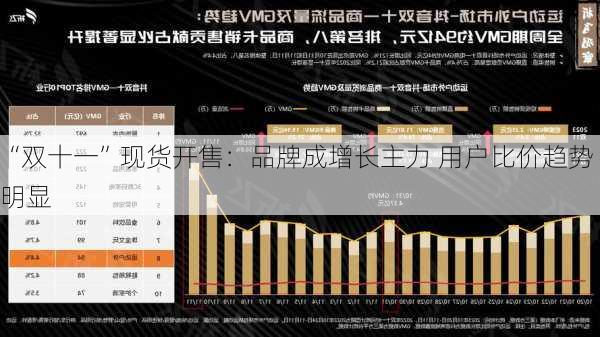 “双十一”现货开售：品牌成增长主力 用户比价趋势明显