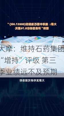 大摩：维持石药集团“增持”评级 第三季业绩远不及预期