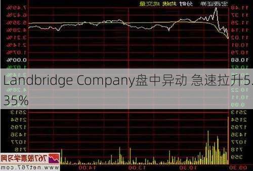 Landbridge Company盘中异动 急速拉升5.35%