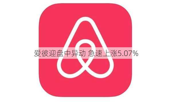 爱彼迎盘中异动 急速上涨5.07%