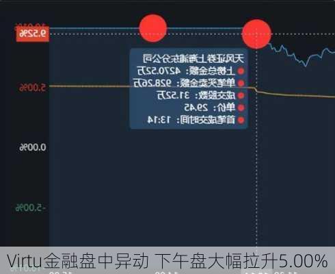 Virtu金融盘中异动 下午盘大幅拉升5.00%