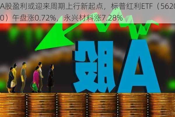 A股盈利或迎来周期上行新起点，标普红利ETF（562060）午盘涨0.72%，永兴材料涨7.28%