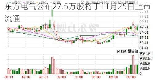 东方电气公布27.5万股将于11月25日上市流通