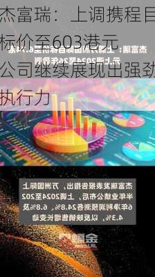 杰富瑞：上调携程目标价至603港元 公司继续展现出强劲执行力