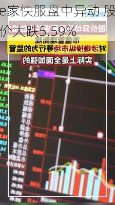 e家快服盘中异动 股价大跌5.59%