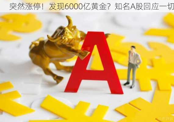 突然涨停！发现6000亿黄金？知名A股回应一切