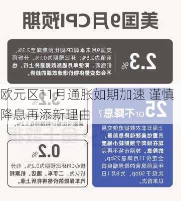 欧元区11月通胀如期加速 谨慎降息再添新理由