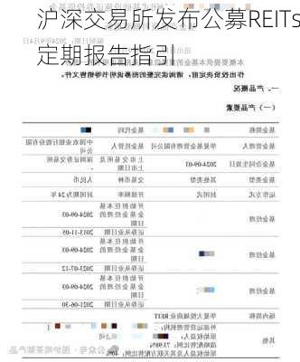 沪深交易所发布公募REITs定期报告指引