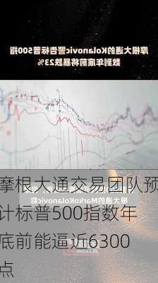 摩根大通交易团队预计标普500指数年底前能逼近6300点