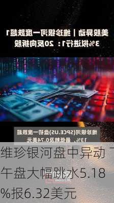 维珍银河盘中异动 下午盘大幅跳水5.18%报6.32美元