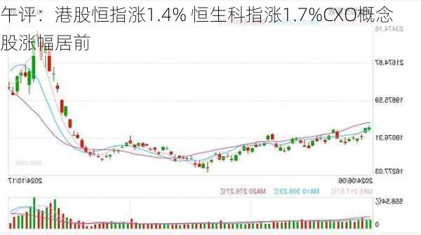 午评：港股恒指涨1.4% 恒生科指涨1.7%CXO概念股涨幅居前