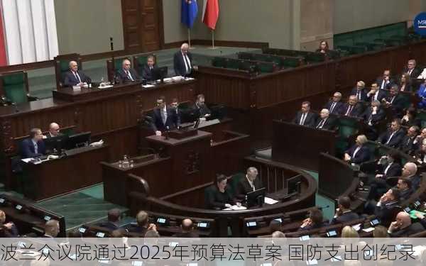 波兰众议院通过2025年预算法草案 国防支出创纪录