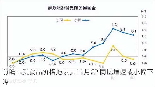 前瞻：受食品价格拖累，11月CPI同比增速或小幅下降