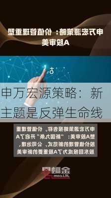 申万宏源策略：新主题是反弹生命线