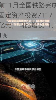 前11月全国铁路完成固定资产投资7117亿元，同比增长11.1%