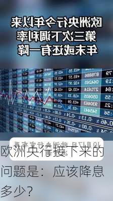 欧洲央行接下来的问题是：应该降息多少？