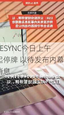 VESYNC今日上午起停牌 以待发布内幕消息