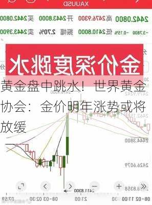 黄金盘中跳水！世界黄金协会：金价明年涨势或将放缓